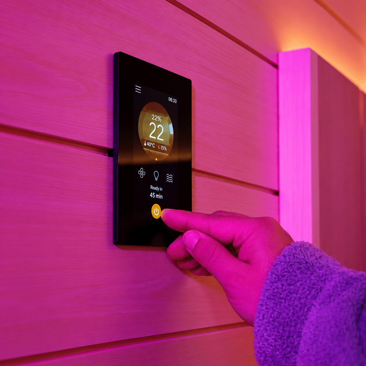Komplett-Set Harvia Spirit 9kW WiFi | Steuerung Fenix | inkl. Steinen