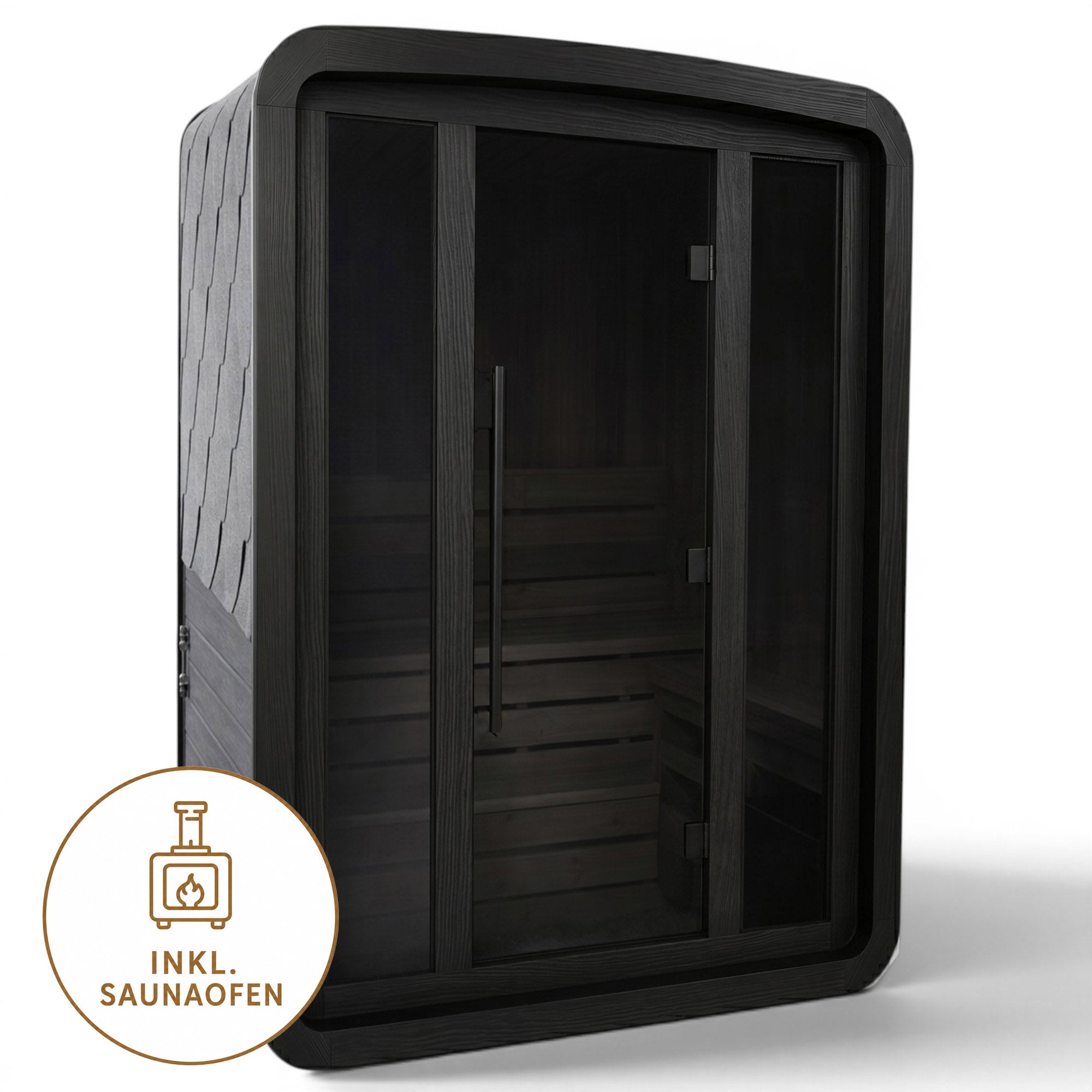 Gartensauna Cube Black Lotus