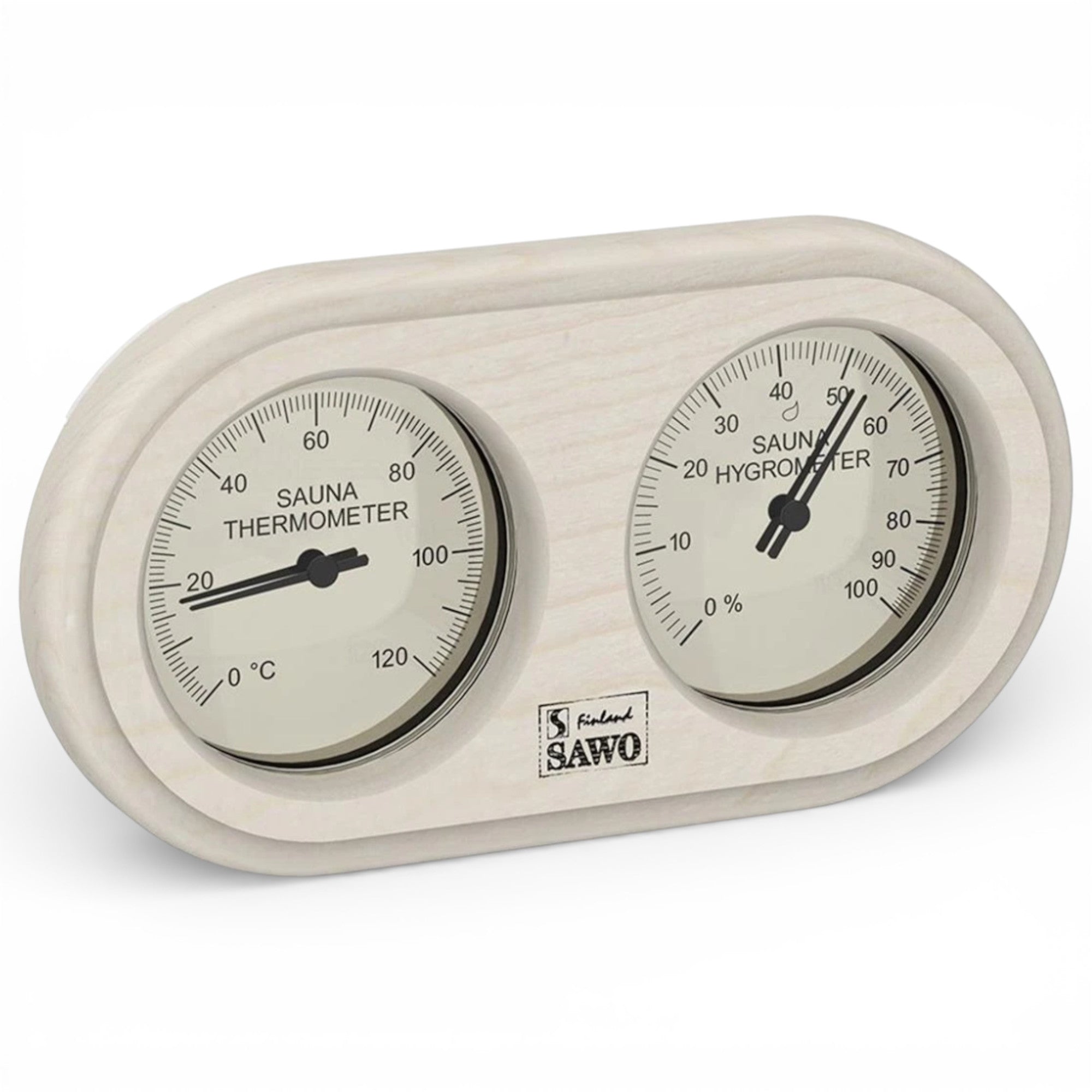 Sawo Thermo-Hygrometer 222-THA aus Espenholz