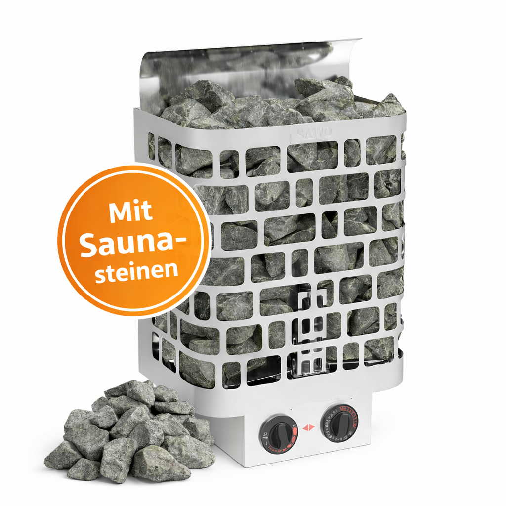 Saunaofen Sawo KRIOS mit integrierter Steuerung und Steinen