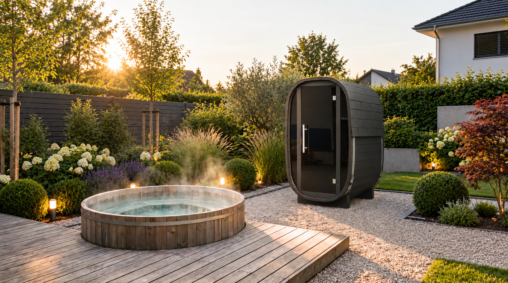 Gartensauna MINI Anthrazit