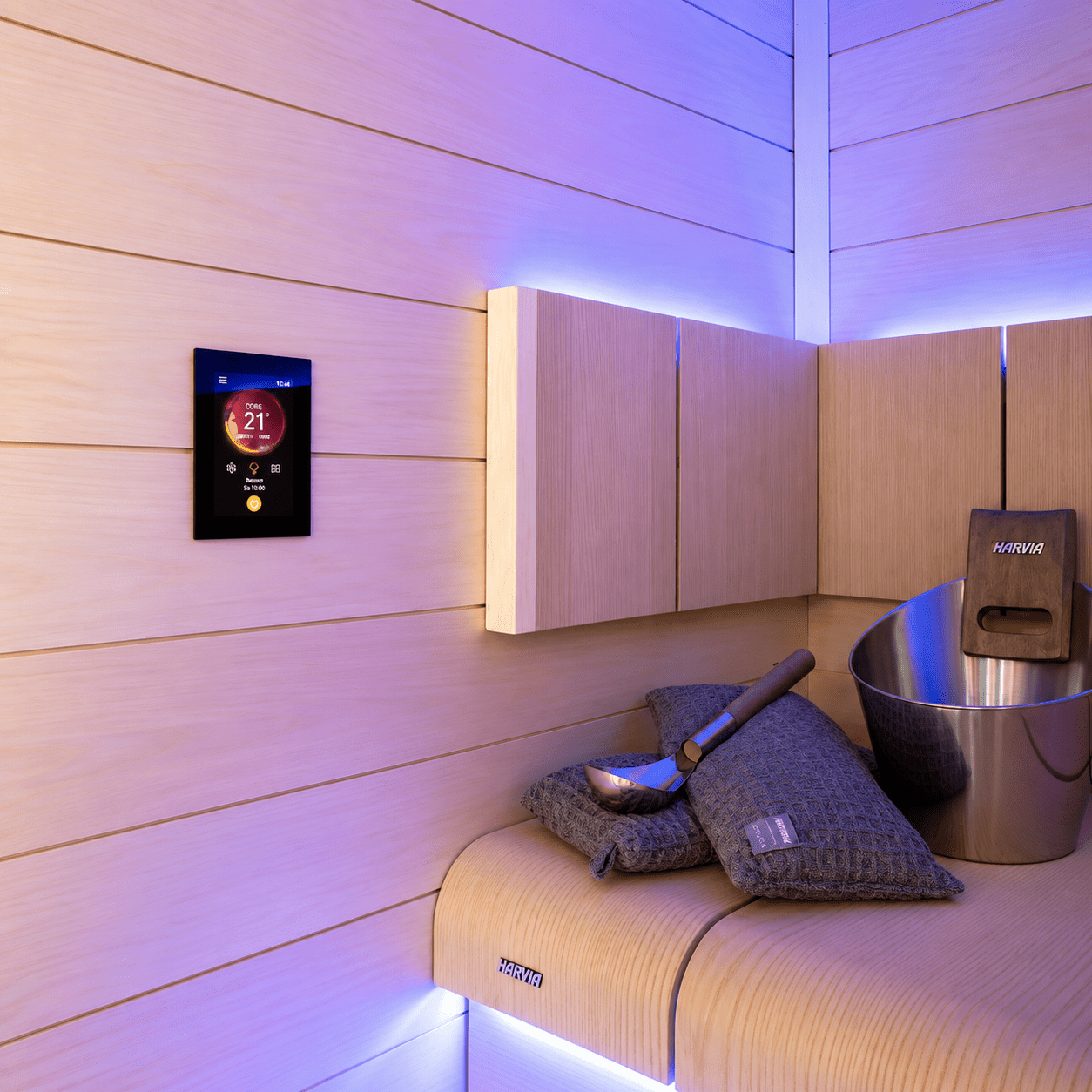 Komplett-Set Harvia Spirit 9kW WiFi | Steuerung Fenix | inkl. Steinen