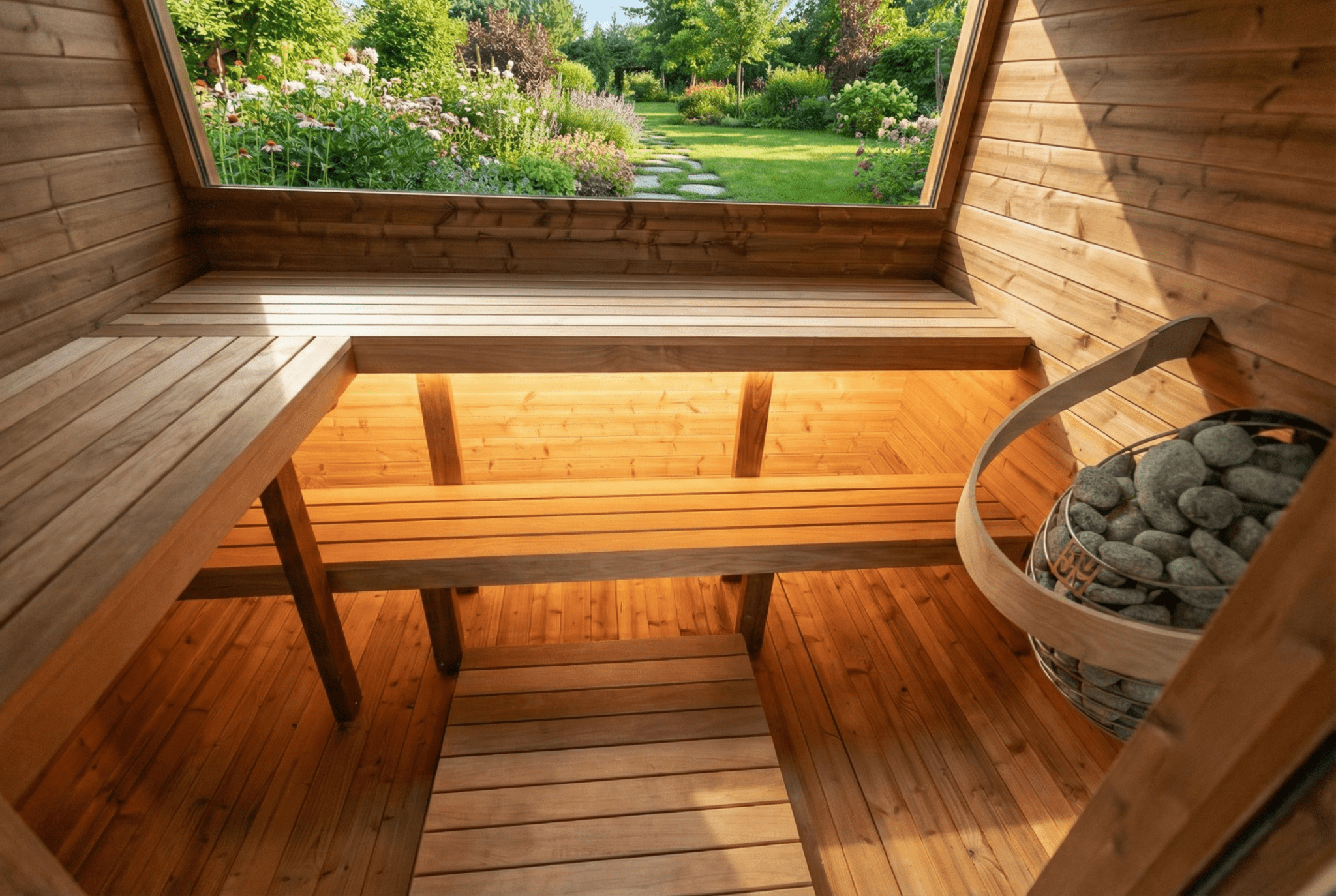 Quadra Xcellence L - Outdoor Fasssauna bis 4 Personen - Saunenpark.de - Eine Marke der Belcalore Vertriebs GmbH