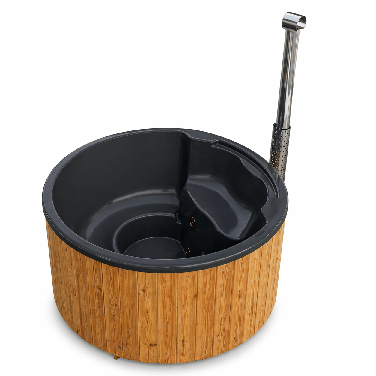 Badezuber / Hot Tub mit integriertem Holzofen - Saunenpark.de - Eine Marke der Belcalore Vertriebs GmbH