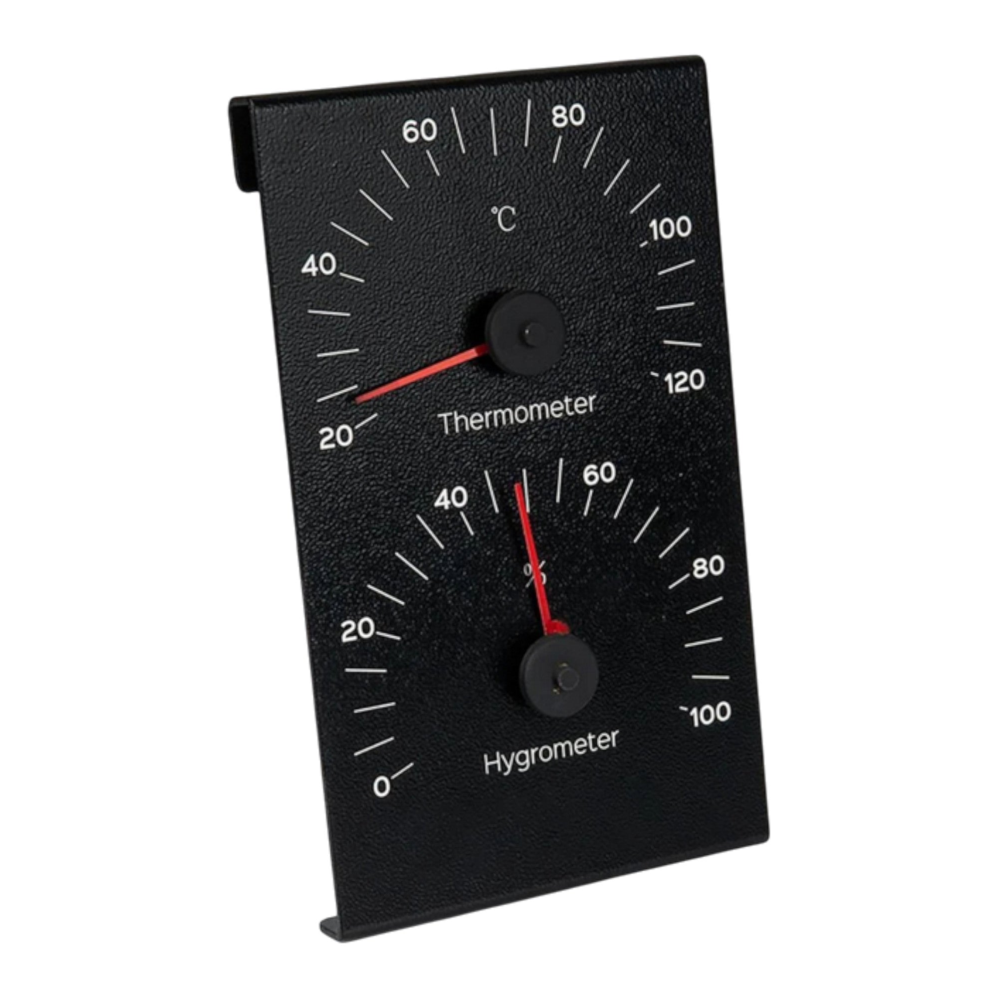 Sauflex Thermo-Hygrometer 99 aus Metall in der Farbe schwarz